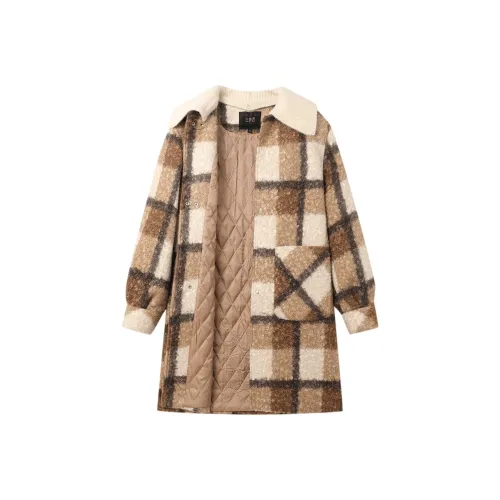 LOUISY AO Coats Women's Coffee