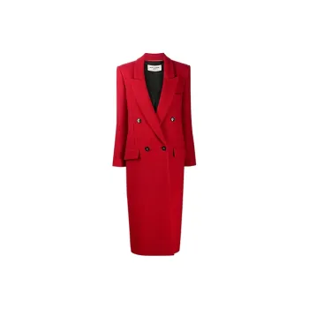 SAINT LAURENT Velvet Jackets Women's Red