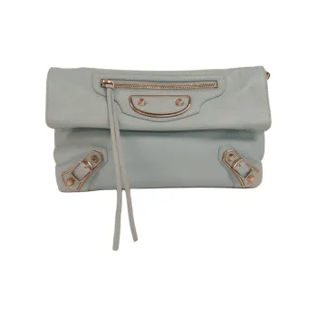 Balenciaga Fringe Shoulder Bag Women's Gray