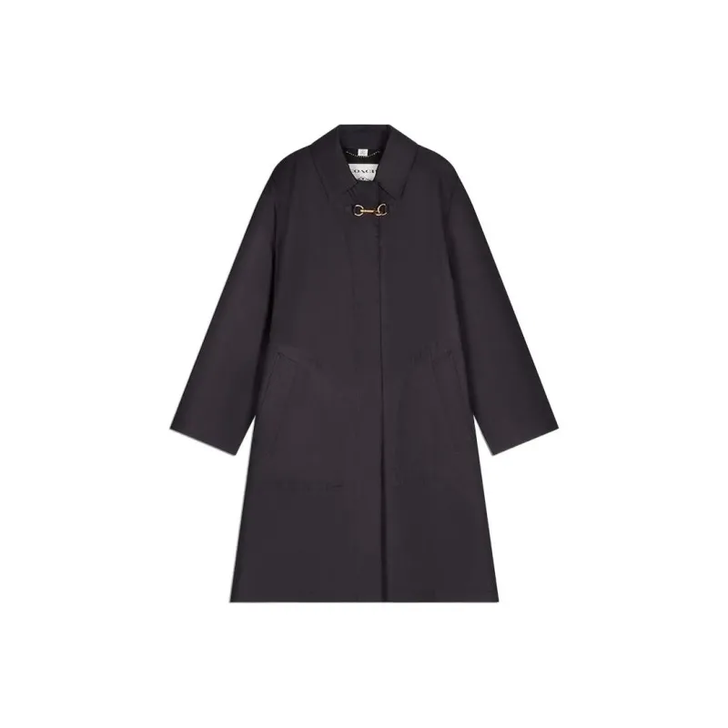 COACH FW22 Trench Coat Women's Black-0
