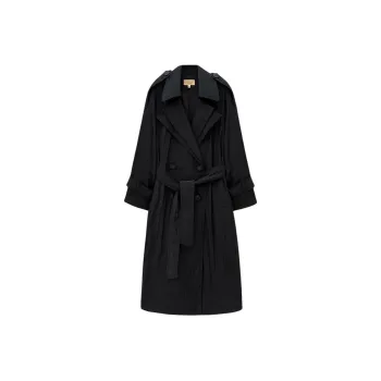INSUN Trench Coat Women's Black