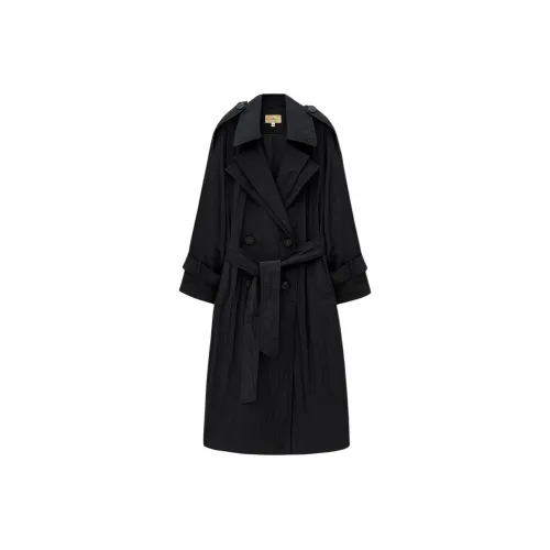 INSUN Trench Coat Women's Black
