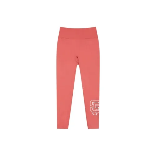 MLB San Francisco Giants Leggings Unisex Coral Red