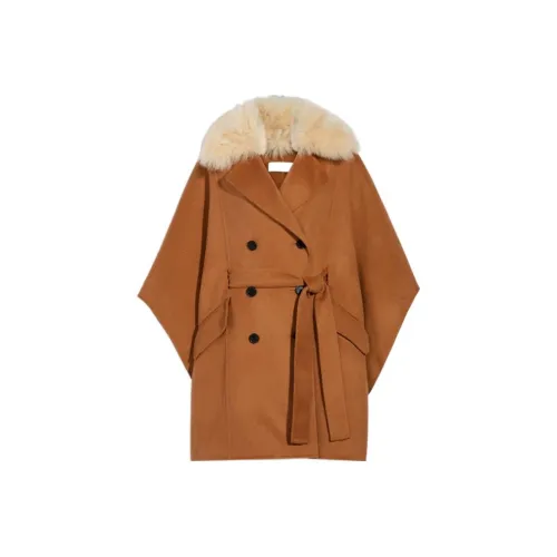 COACH Velvet Jackets Women's Camel