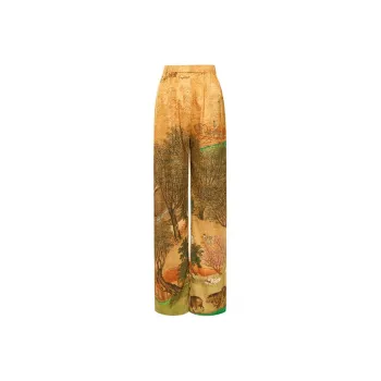 NAWEI Casual Pants Women's Beige Brown