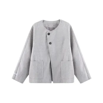 PLAY BUSH Velvet feel Coat Women's Gray