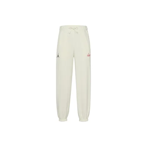 JORDAN Valentine's Day Knitted Sweatpants Women's Sail White