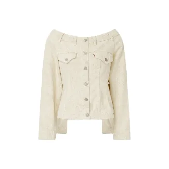 Levis X GANNI Denim Jackets Women's Ecru