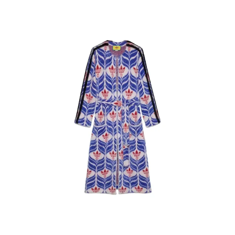 GUCCI X Adidas Gg Trefoil Coat Blue/Red-0
