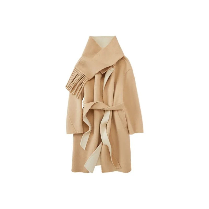 XIANGYING Coats Women's Yellow-0