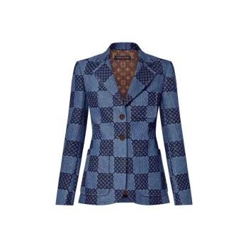 LOUIS VUITTON Damier Denim Preppy Blazer