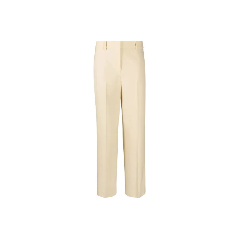 THEORY Knitted Sweatpants Women's Beige Yellow-0