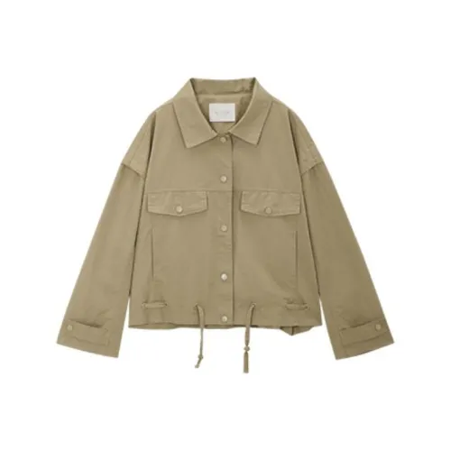 MS Echo Cropped Coats Women's Starfish Brown