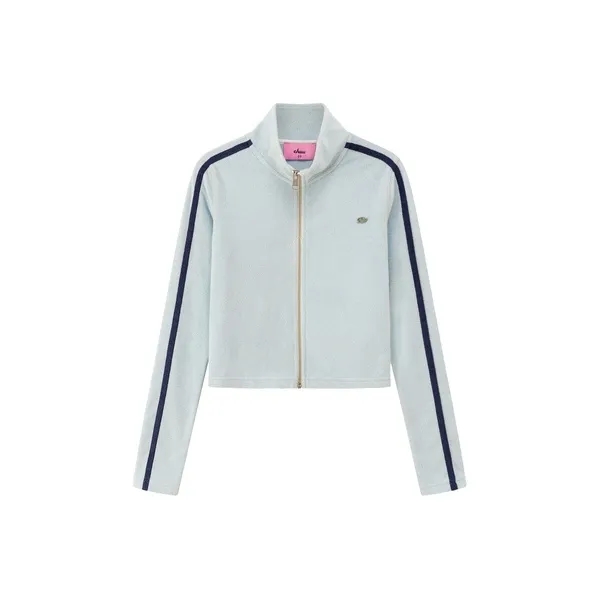CHUU Cropped Coat Women's Baby Blue-0