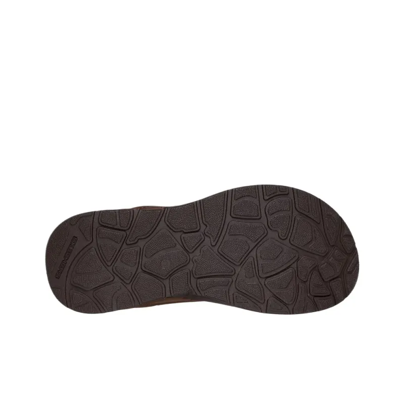 Skechers Relaxed Fit Flip Flops Men's Brown-4