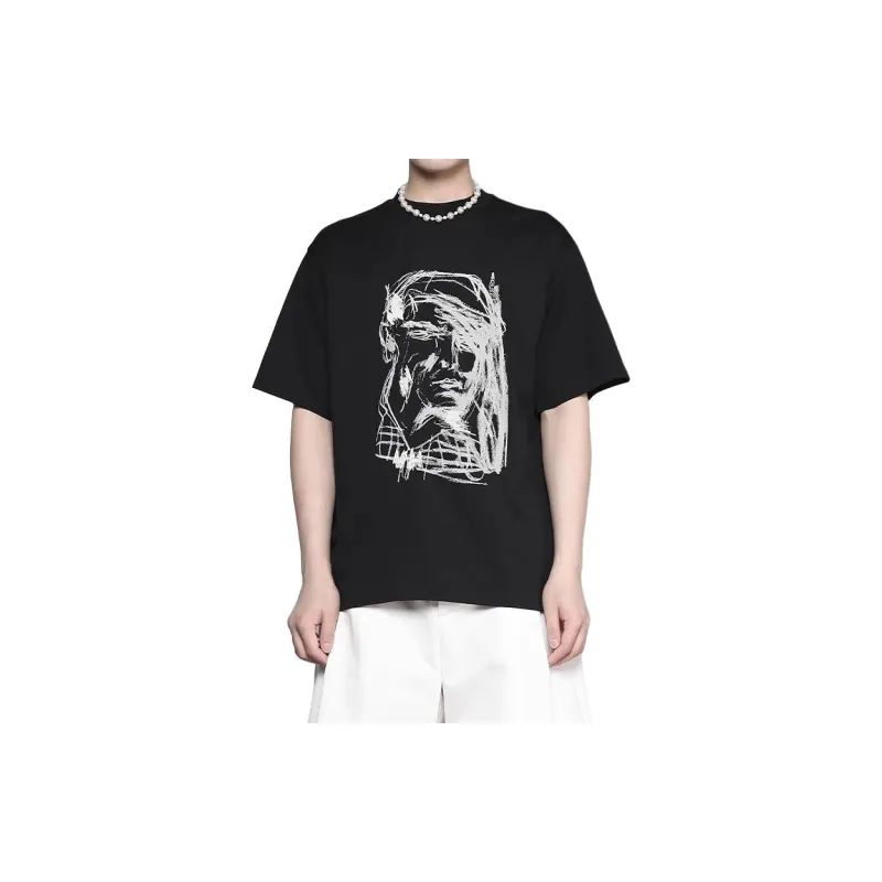RAYSHOW T Shirts Men Black-1