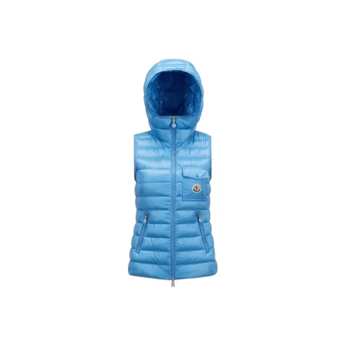 Moncler Logo Patch Zip Up Padded Gilet