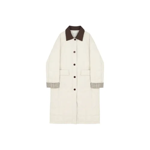 VEGA CHANG Puffer Jacket Women's Bean Flower White