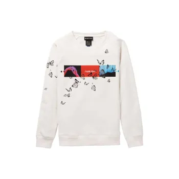 BURTON Talent Scout Fleece Crew Sweatshirt Women's Sturdy White