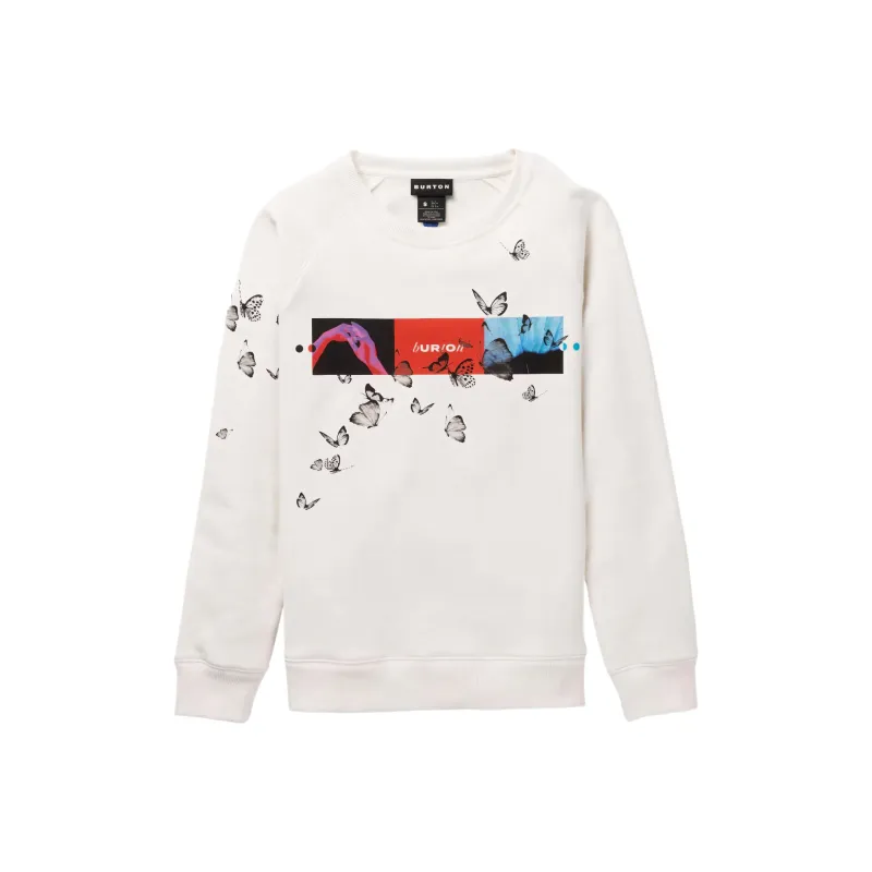 BURTON Talent Scout Fleece Crew Sweatshirt Women's Sturdy White-0