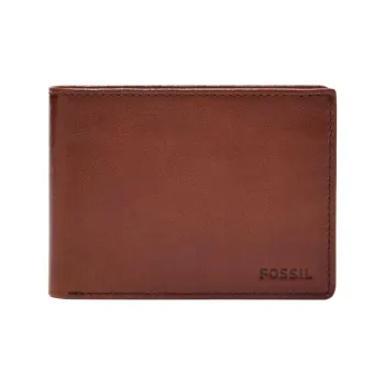 FOSSIL Leather Wallet Men's Brown