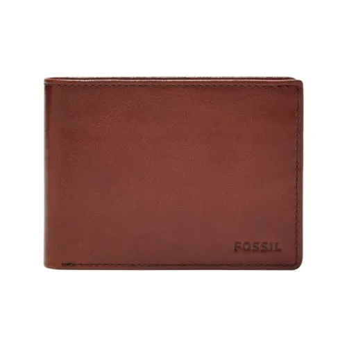 FOSSIL Leather Wallet Men's Brown