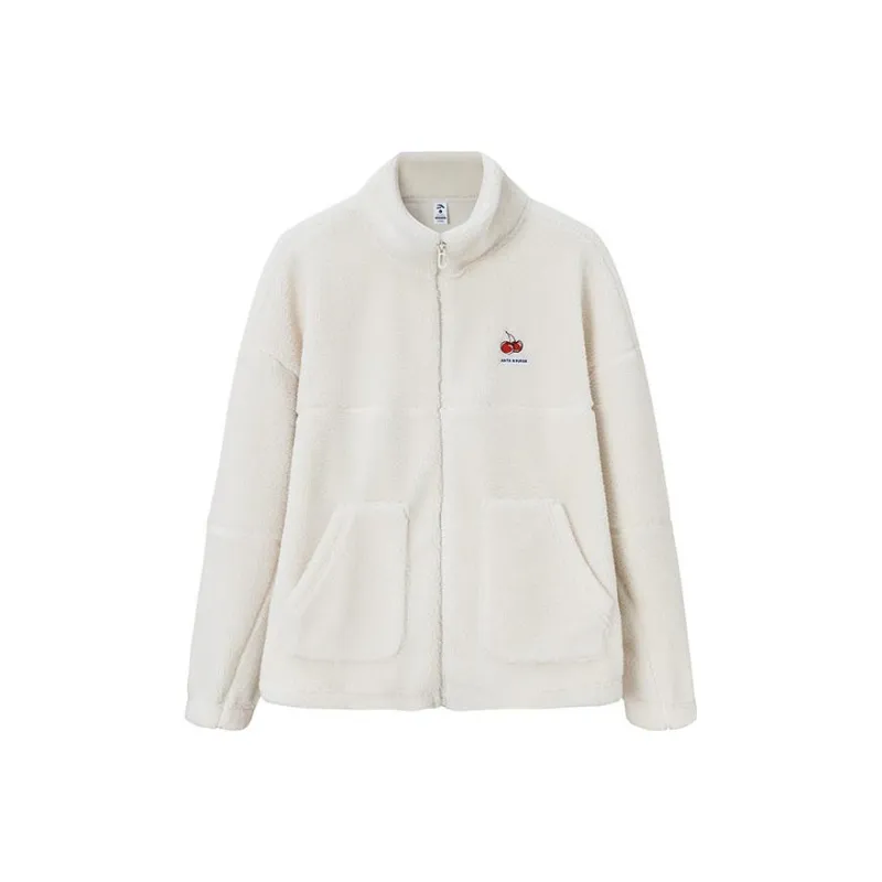 ANTA Velvet Jackets Women's Euryale Stone White-0