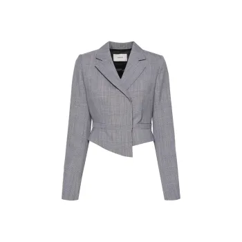 COPERNI Cropped Double Breasted Jacket 'Black/White'