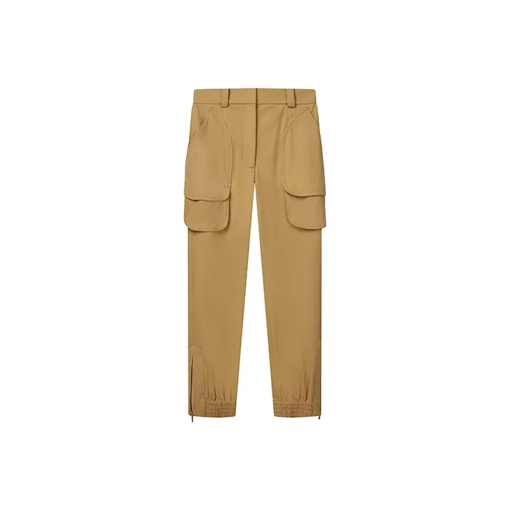 FILA Knitted Sweatpants Women's Gravel Khaki-0