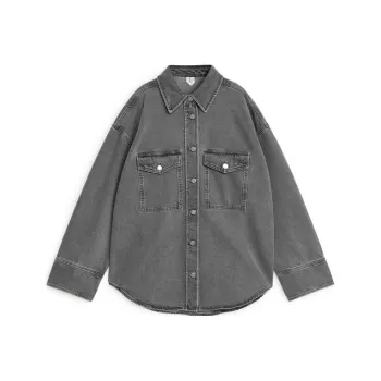 ARKET Denim Jacket Women's Gray