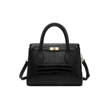 MEXICAN Polyurethane Shoulder Bag, Handbag Women's Black/Brown