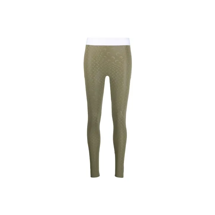 Marine Serre Leggings Women's Green-0