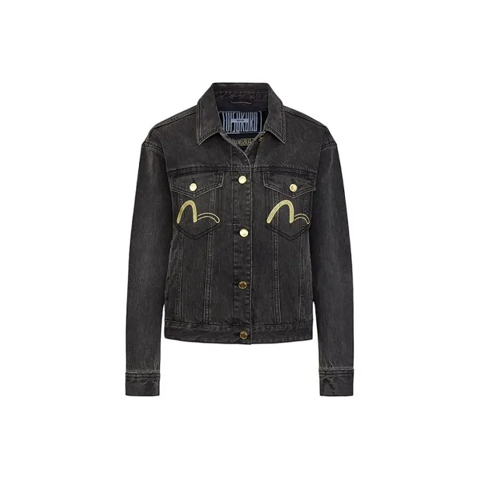 EVISU Denim Jacket Women's Black-0