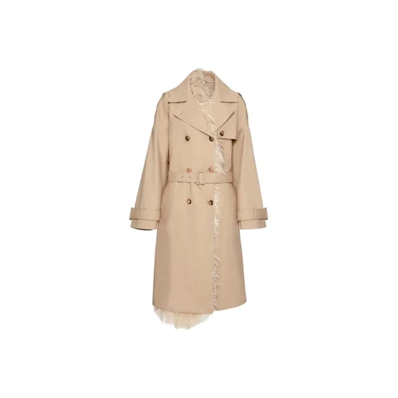 Valentino Trench Coat Women's Light Brown-0