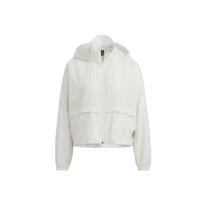 Adidas Neo Cropped Coats Women's Ecru-0