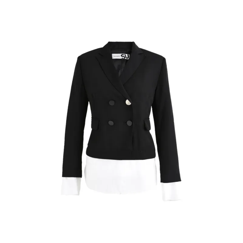 MASFER.SU Business Suits Coats Women's Black-0