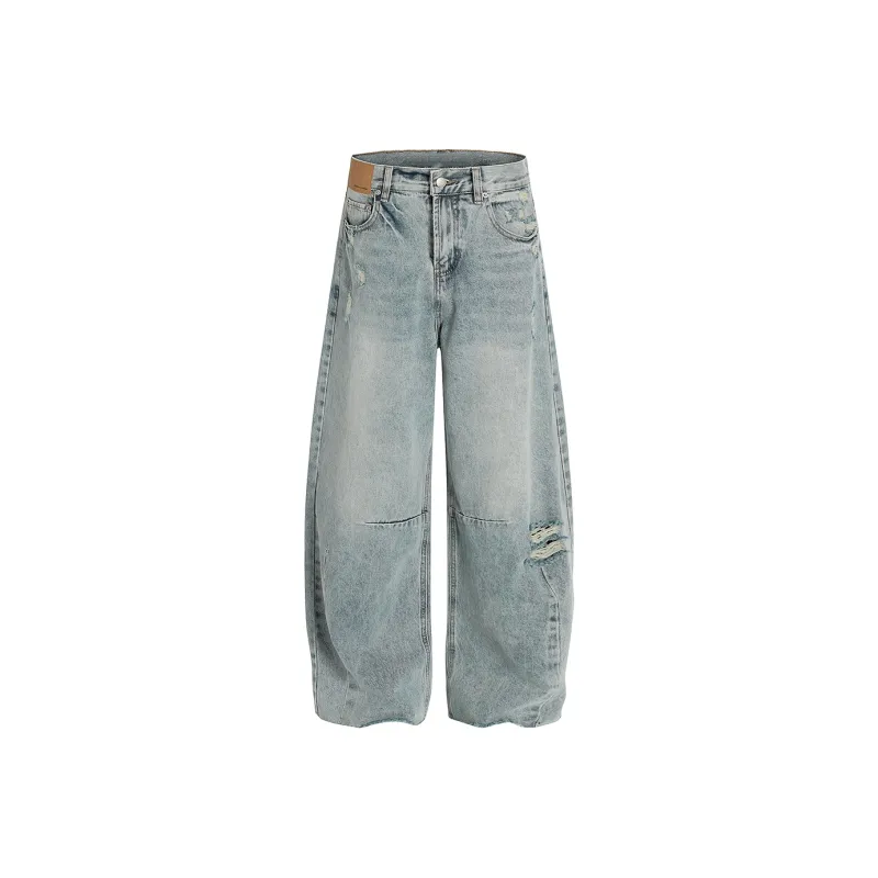 GBXM Jeans Unisex Washed Blue-0