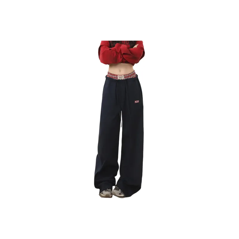 Rose Casual Pants Women's Navy Blue-2