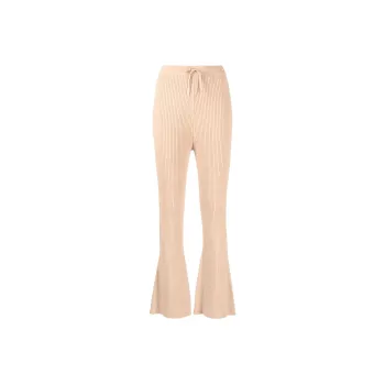NANUSHKA Ribbed Knitted Cropped Pants