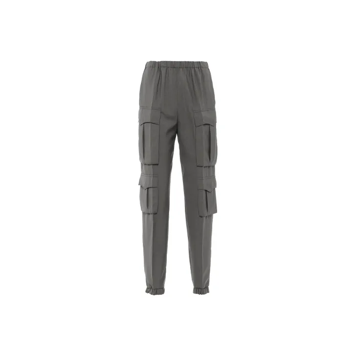 PRADA Cargo Pants Women's Gray-0