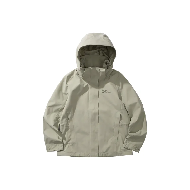 Jack Wolfskin KARANA Outdoor Hiking Waterproof, Windproof, And Water Repellent Windbreaker Jacket Women's-18
