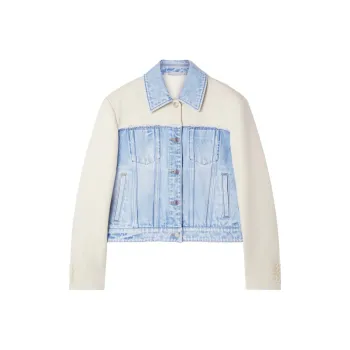 Stella McCartney Button Up Panelled Denim Jacket