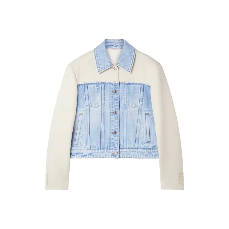 Stella McCartney Button Up Panelled Denim Jacket-0