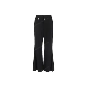 MM6 Maison Margiela Logo Pendant Flared Trousers