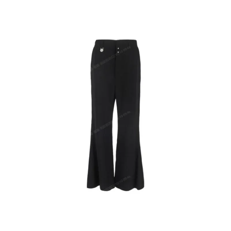 MM6 Maison Margiela Logo Pendant Flared Trousers-0