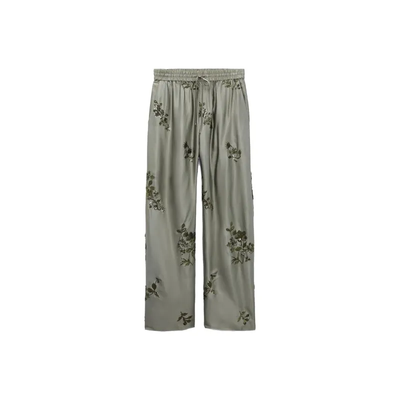 ZARA Casual Pants Women's Sage Green-0