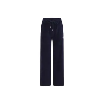 LORNA JANE Naughties Nostalgic Velour Bootleg Track Pant Casual Pants Women's Marine Blue