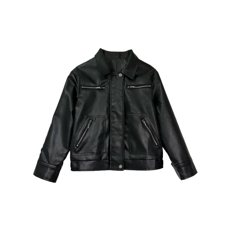 Icicofficial Leather Jackets Women's-2