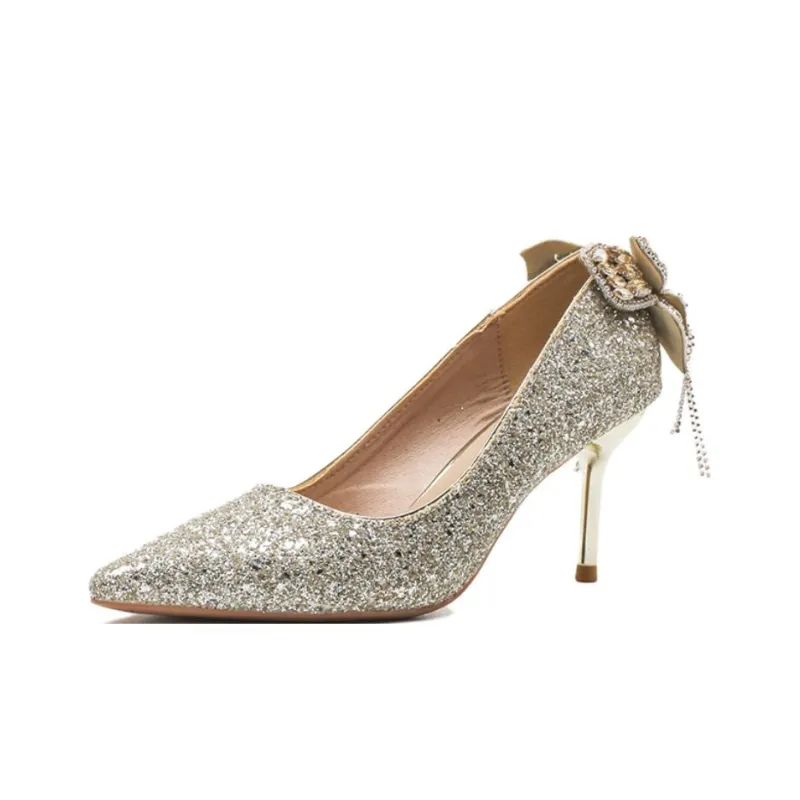 Than Than Me Slim Heel High Heels Women's-5