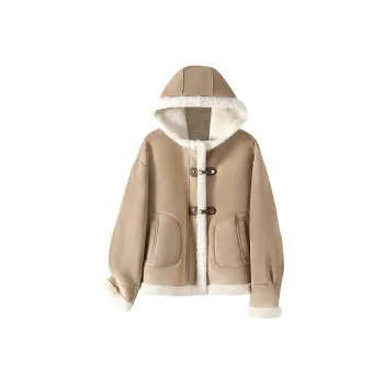 TOUCH Cropped Coats Women's Khaki